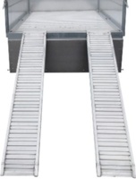 Aluminium ramps for construction machinery